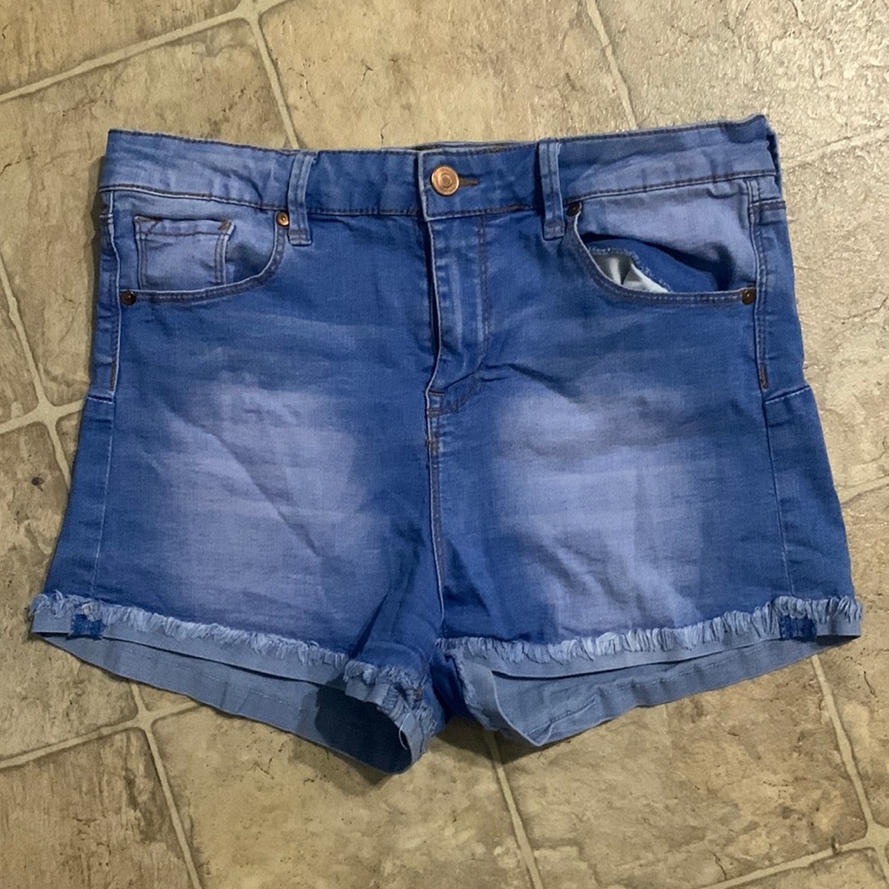 High Rise Jean Shorts